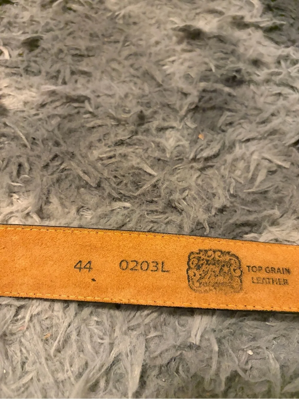 Tony Lama 0203L  Leather Western Belt Strap Only Sz 44 USA Replacement No Buckle